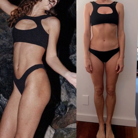 Nwt Rielli Ssense DUNE nrg Sahara cut out black bikini s - Picture 2 of 5